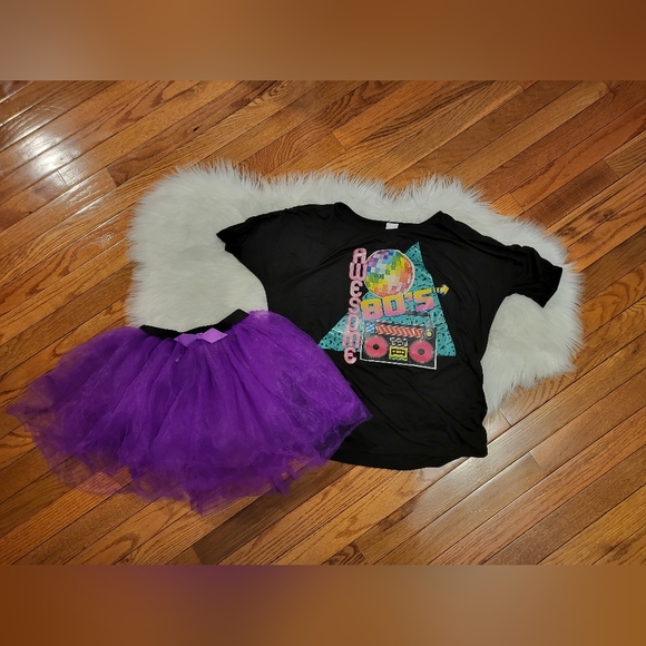 80s Female Costume 💜💚 - Picture 2 of 12